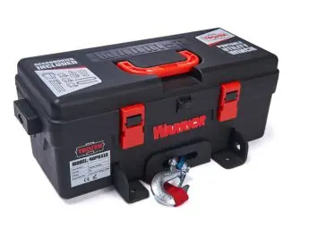 Trojan draagbare lier 12 volt met staalkabel Sonderaktion