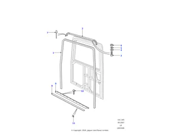Top-Preis Seal Rear Tail Door Bottom Authentic Land Rover Part.
