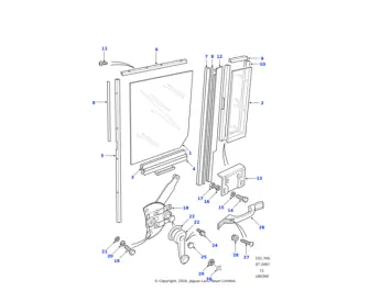 LAND ROVER GLASS-REAR QUARTER Nur Für Kurze Zeit