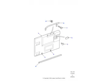 Begrenztes Angebot LAND ROVER ESCUTCHEON-REAR DOOR RELEASE ASSEMBLY