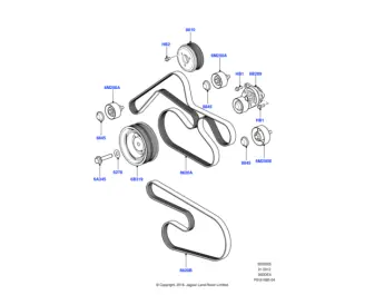 Aktuell Riemspanner - Aandrijf riem 3.6 v8 32V DOHC EFI Diesel