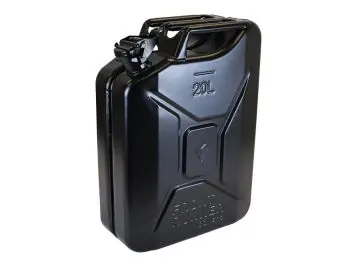 Brandstof Jerrycan 20l - Afwerking in mat zwart staal Neue Ware
