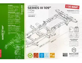 Land Rover Series III 109" 1 TON chassis Top-Seller