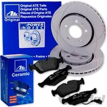 Online Kaufen ATE PowerDisc BREMSSCHEIBEN + CERAMIC BELÄGE VORNE für VW GOLF 6 GTI R AUDI S3