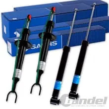 Online Kaufen 4x SACHS GASDRUCK STOSSDÄMPFER VORNE + HINTEN für AUDI A6 C6 Limo+ Avant S-Line