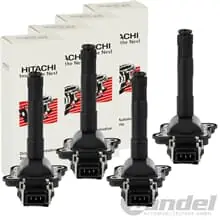 Nur Heute 4x ASTEMO HITACHI ZÜNDSPULE für AUDI A3 A4 A6 VW BORA GOLF 4 SEAT LEON SKODA 1.8