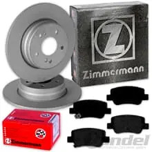 ZIMMERMANN BREMSSCHEIBEN 290mm + BELÄGE HINTEN passend für TOYOTA AVENSIS T27 Neue Ware