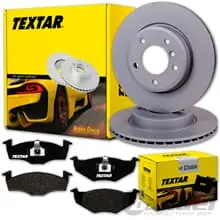 TEXTAR BREMSSCHEIBEN 239mm + BELÄGE VORNE für VW GOLF 3 + POLO 6KV + VENTO Must-Have