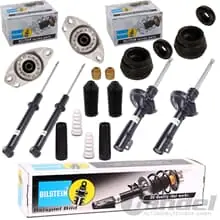 4x BILSTEIN B4 STOßDÄMPFER + DOMLAGER VORNE + HINTEN für VW GOLF 4 BORA BEETLE Schneller Versand