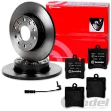 brembo BREMSSCHEIBEN + BELÄGE HINTEN für MERCEDES E-KLASSE W210 + CLK C208 A208 Bestpreis