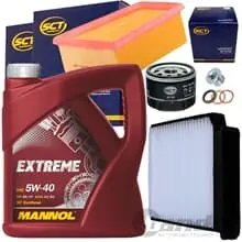 Günstig FILTERSET +5W40 MANNOL 1.6+16V passend für DACIA DUSTER LOGAN LS MCV KS 105 PS