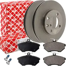 FEBI BREMSSCHEIBEN Ø256mm + BELÄGE VORNE für VW GOLF 3 LUPO POLO 6N VENTO AROSA Online Kaufen