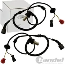 2x ABS-SENSOR DREHZAHL-GEBER RADDREHZAHL VORNE LINKS + RECHTS für AUDI A6 4B C5 Heißes Angebot