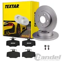 Zertifiziert TEXTAR BREMSSCHEIBEN 278mm + BELÄGE HINTEN passend für NISSAN ALMERA TINO V10