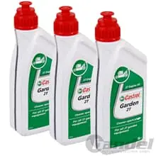 3x 1L CASTROL GARDEN 2T 2-TAKT MOTORÖL API TC passend für GARTENGERÄTE Geprüft