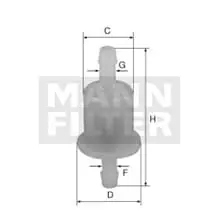 Must-Have MANN-FILTER KRAFTSTOFFFILTER LEITUNGSFILTER KRAFTSTOFF-FILTER
