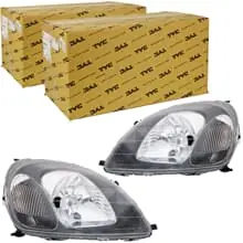 Aktuell 2xTYC H4 SCHEINWERFER LINKS+RECHTS MIT LWR+MOTOR für TOYOTA YARIS P1 BIS 02.2003