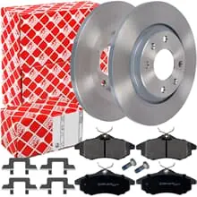 Saisonangebot FEBI BREMSSCHEIBEN Ø266mm + BELÄGE VORNE passend für 1.1/1.4 CITROEN C2 C3 I