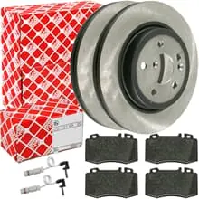 Mega-Angebot FEBI BREMSSCHEIBEN Ø303mm + BELÄGE VORNE für MERCEDES M-KLASSE W163 ML 270 430