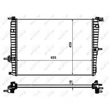 Angebot NRF KÜHLER WASSERKÜHLER passend für RENAULT FLUENCE 53011