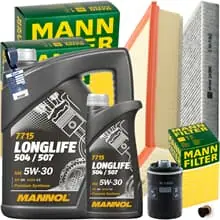 Neu Im Sortiment MANN INSPEKTIONSKIT+1x5+1x1L MANNOL 5W-30 ÖL passend für VW MULTIVAN T5 2.0TSI
