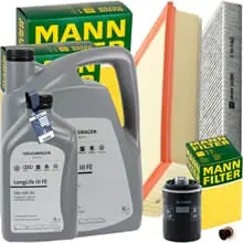 MANN INSPEKTIONSKIT+1x5+1x1L ORIGINAL 0W-30 ÖL passend für VW MULTIVAN T5 2.0TSI Top-Angebot