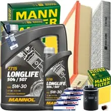 Wochenendangebot MANN INSPEKTIONSKIT+1x5+1x1L MANNOL 5W30 ÖL passend für VW MULTIVAN T5 T6 2.0TSI