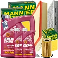 MANN INSPEKTIONSKIT+1x5+2x1L MANNOL 5W30 ÖL passend für VW T5 T6 MULTIVAN 2.0TDI Top-Preis