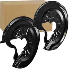 2 SPRITZBLECH BREMSSCHEIBE HINTEN passend für AUDI A3 VW GOLF V TOURAN JETTA 4 Neue Ware