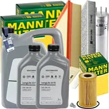 Mega-Angebot MANN INSPEKTIONSKIT+7L ORIGINAL 5W30 MOTORÖL passend für VW T5 MULTIVAN 2.0 TDI