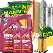 Günstig MANN INSPEKTIONSPAKET+7L MANNOL 5W-30 MOTORÖL passend für VW T6 MULTIVAN 2.0 TDI