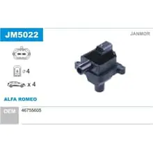 Echt JANMOR ZÜNDSPULE passend für ALFA ROMEO 147 156 166 GT GTV SPIDER JM5022