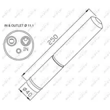 Neue Kollektion NRF KLIMATROCKNER FILTER KLIMAANLAGE passend für CITROËN C1 PEUGEOT 107 TOYOTA