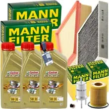 MANN INSPEKTIONSPAKET+3L CASTROL 5W-30 MOTORÖL passend für VW POLO 6R SKODA 1.2 Jetzt Bestellen
