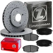 Schnäppchen ZIMMERMANN SPORT BREMSSCHEIBEN 300mm + BELÄGE VORNE passend für HYUNDAI i30 FD