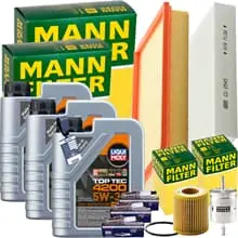 MANN INSPEKTIONSPAKET+3L LIQUI MOLY 5W-30 ÖL passend für SKODA FABIA 6Y SEAT VW Sofort Bestellen