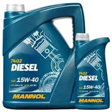 Schnäppchen 1x5L+1x1L=6L MANNOL DIESEL SAE 15W-40 MOTORÖL passend für VW 505/501.01 MB 229.1