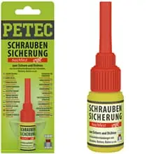Must-Have 5g PETEC SCHRAUBENSICHERUNG ROT HOCHFEST GEWINDESICHERUNG FIX GEWINDE KLEBER