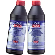 Echt 2x1L LIQUI MOLY GETRIEBEÖL (GL3+) SAE 75W-80 passend für BMW MERCEDES OPEL VOLVO
