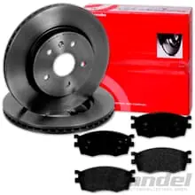 Letzte Chance brembo BREMSSCHEIBEN 256mm + BELÄGE VORNE passend für HYUNDAI ACCENT 3 MC