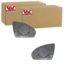 2x VAN WEZEL SPIEGELGLAS BEHEIZBAR KONVEX passend für SMART FORTWO LINKS+RECHTS Preiswert