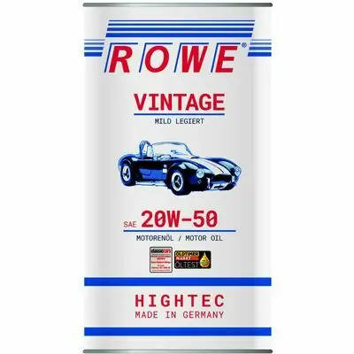 Preisreduziert ROWE HIGHTEC VINTAGE SAE 20W-50 MILD LEGIERT