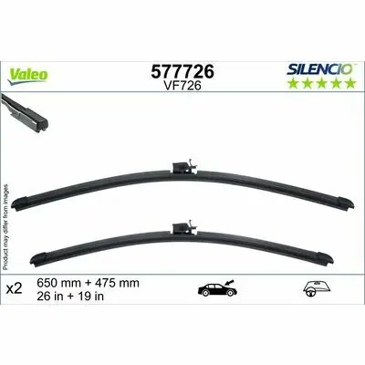 Abverkauf Valeo SILENCIO FLAT BLADE SET