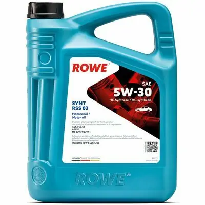 Nur Für Kurze Zeit ROWE HIGHTEC SYNT RSS 03 SAE 5W-30